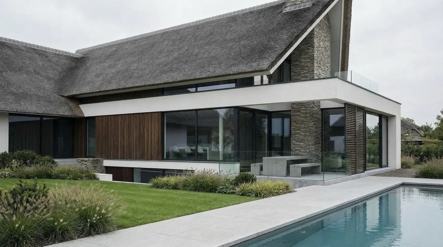 Vrijstaande nieuwbouwwoning in Laren op een ruime villakavel