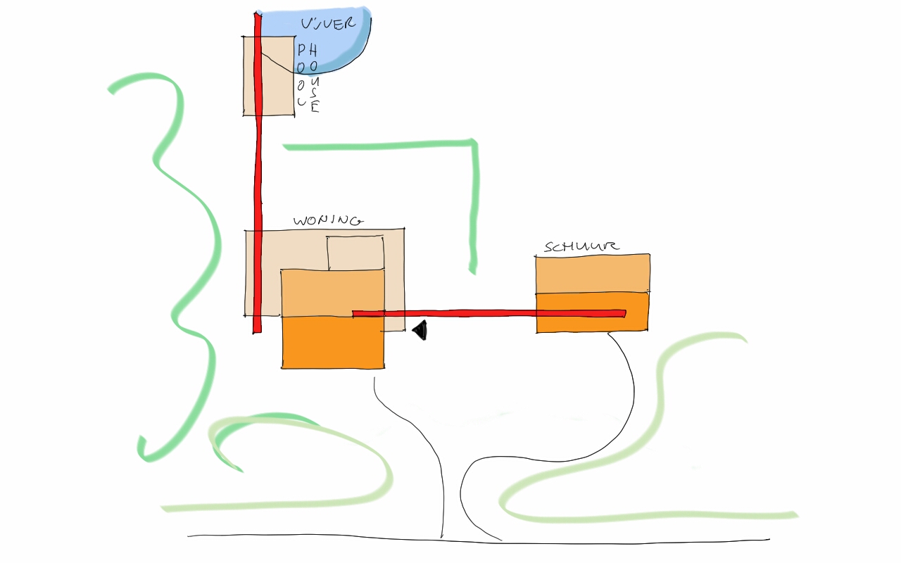Architect Loenen aan de Vecht Uitbreiding woning en schuur in het buitengebied Enschede