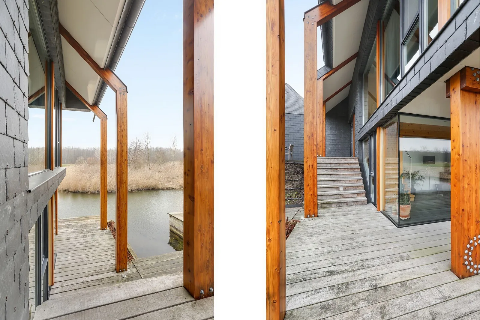 Terraskamer met directe aansluiting op vlonder