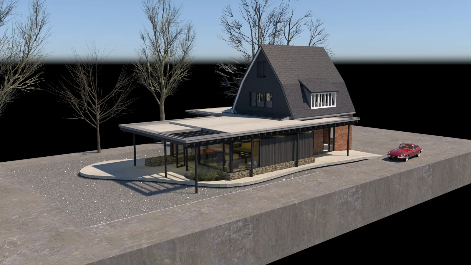 Architect Bilthoven Moderne aanbouw Bilthoven