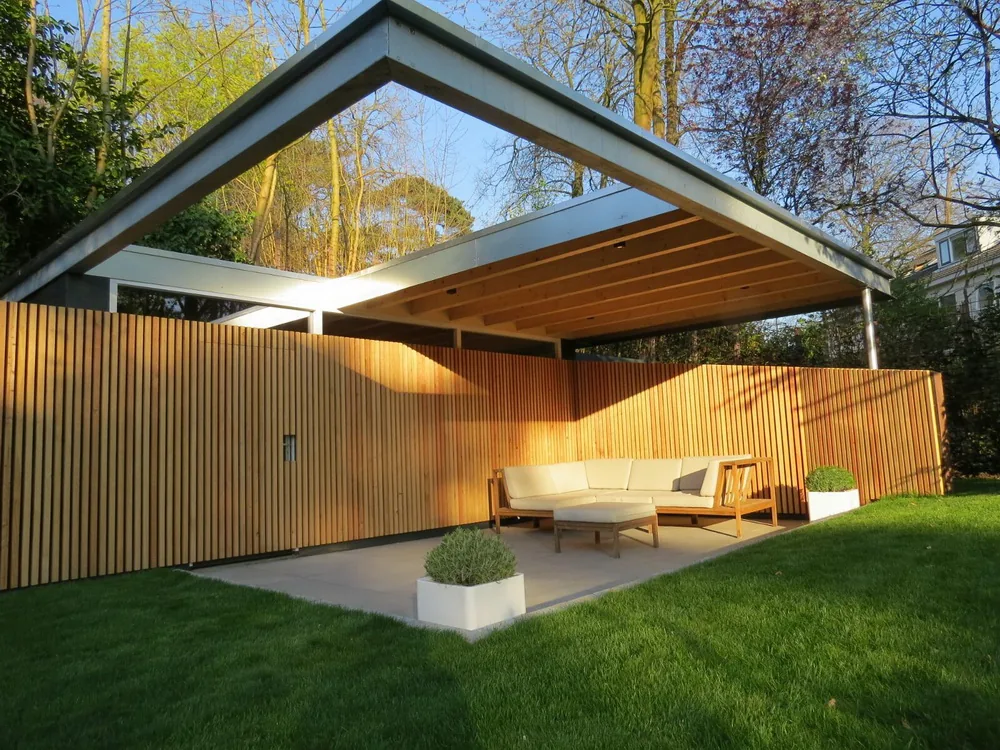 Architect Bilthoven Berging met veranda Bilthoven