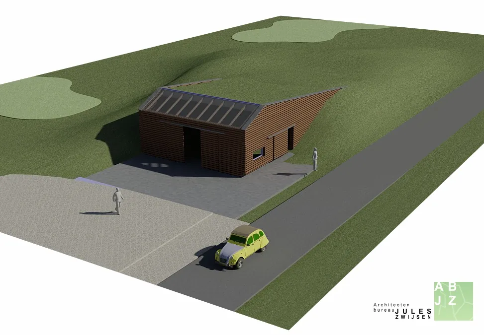 Architect Loenen aan de Vecht Onderkomen personeel, machines en golf buggy's