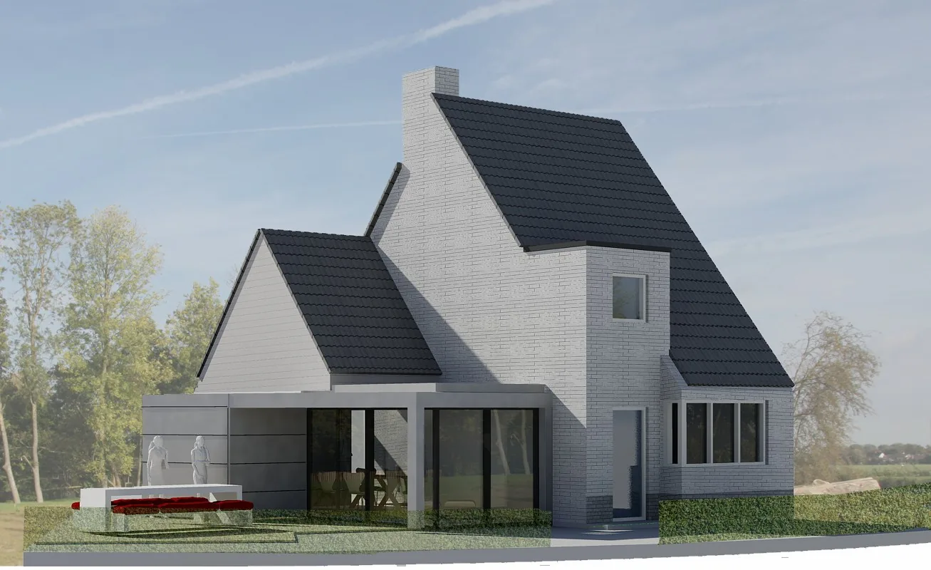 Architect Loenen aan de Vecht Kleine uitbouw met zinken gevel