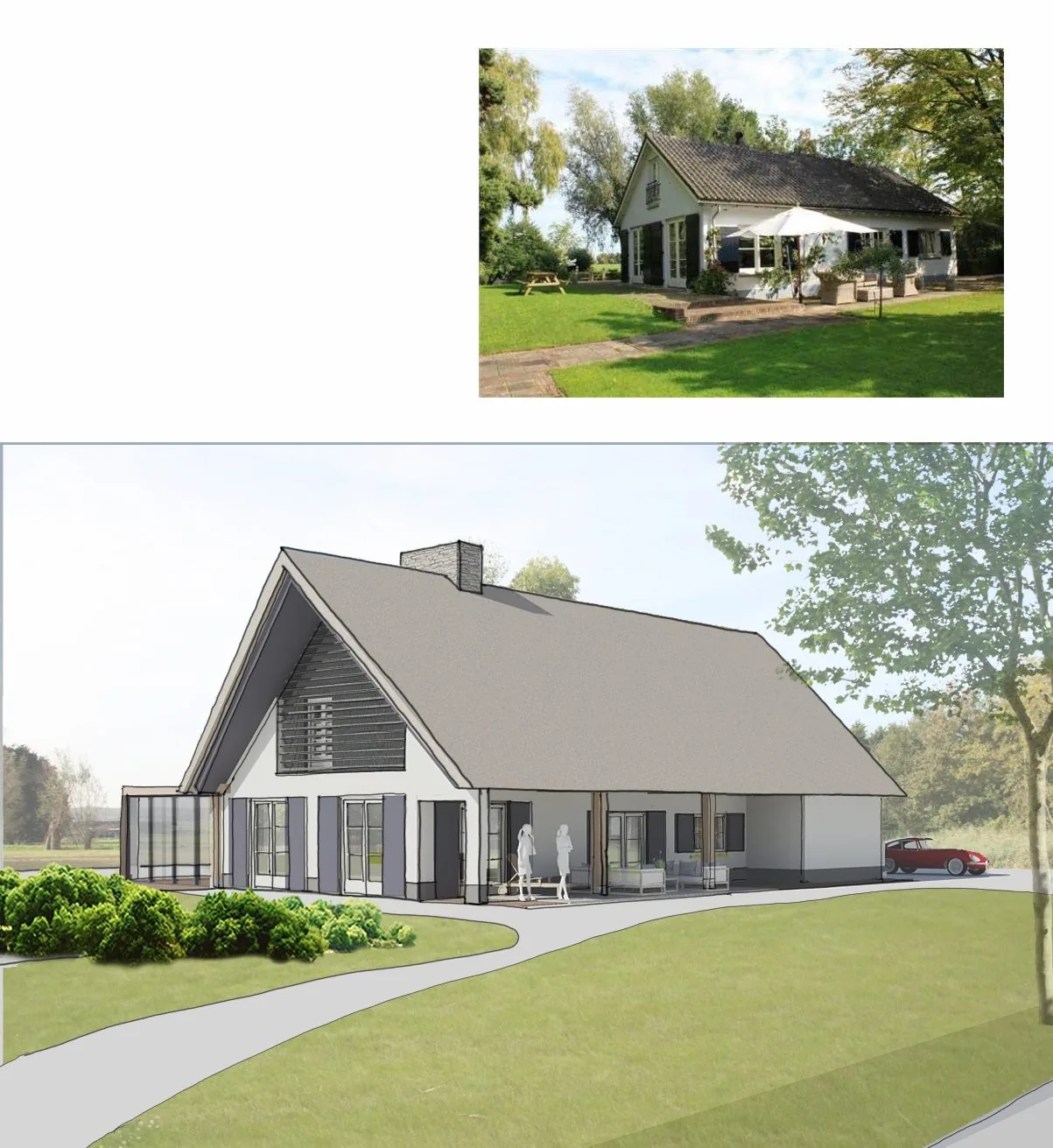 Architect Loenen aan de Vecht Verbouw en uitbreiding woning Loenersloot