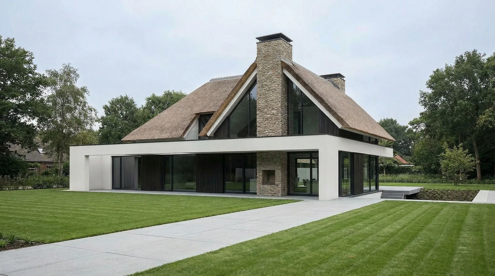 Architect Het Gooi Moderne Rietkapvilla