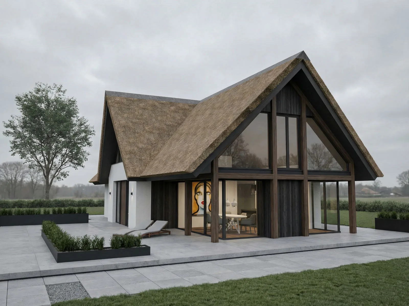 Architect Maarssen Rigoureuze facelift rietkapvilla