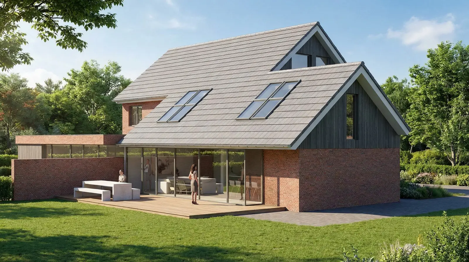 Architect Loenen aan de Vecht Renovatie en uitbreiding jaren-70 twee-onder-één-kap Maartensdijk