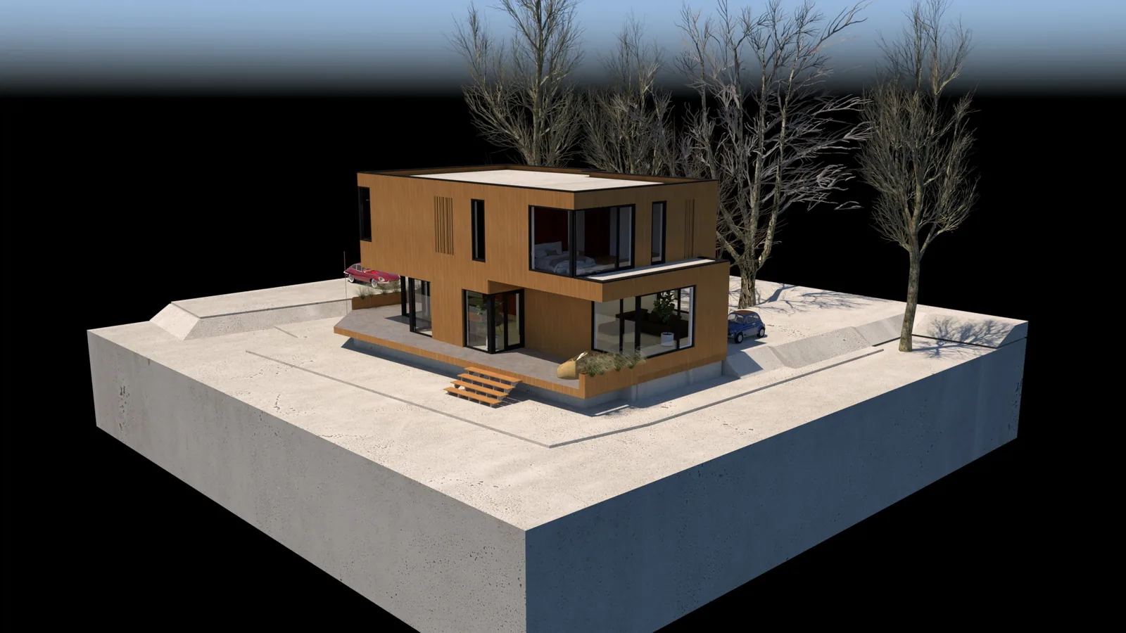 Architect Almere Houten villa Kreekbos 17, Almere Duin