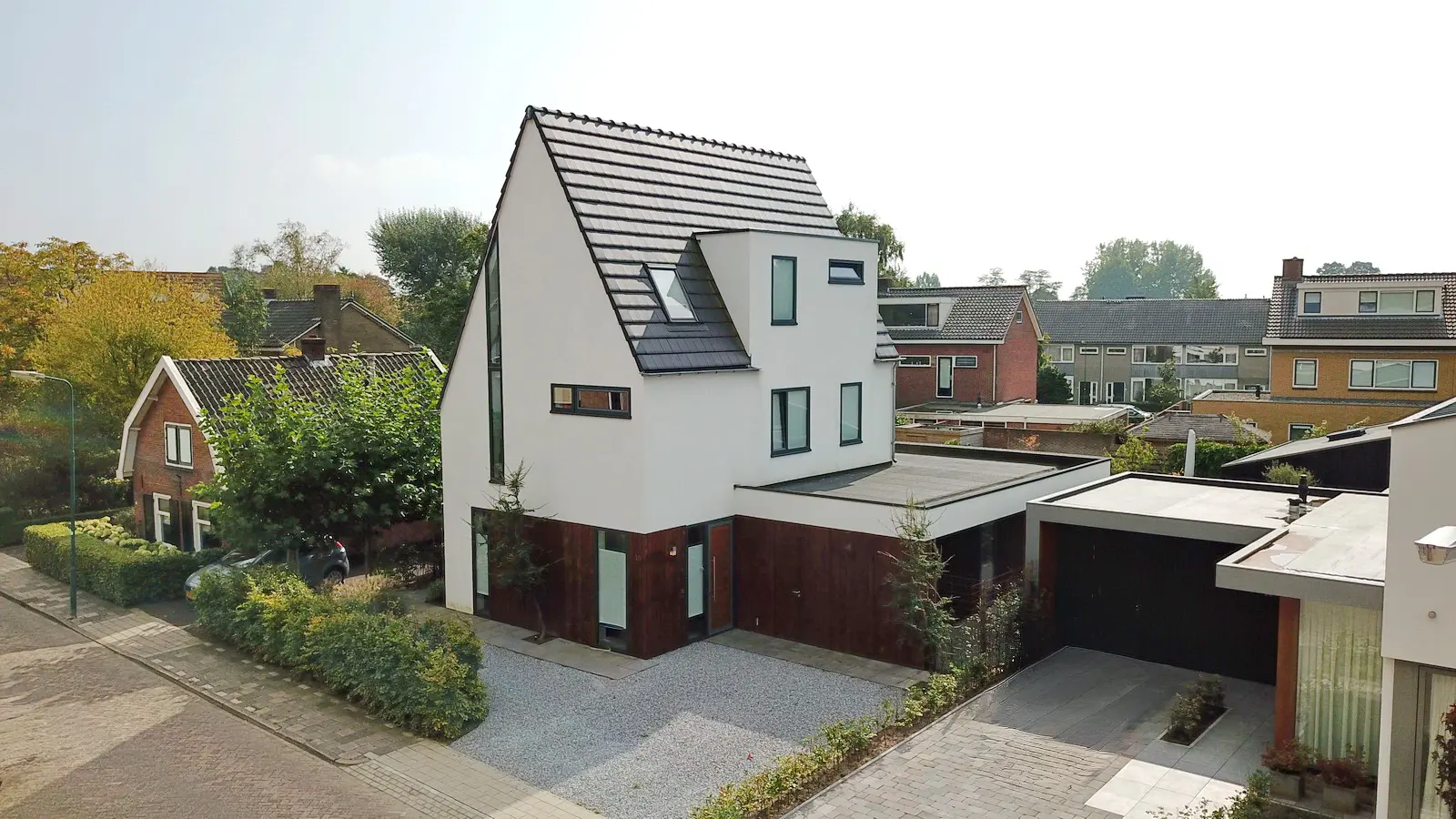 Nieuwbouwvilla op kavel in Vleuten met moderne architectuur en veel daglicht