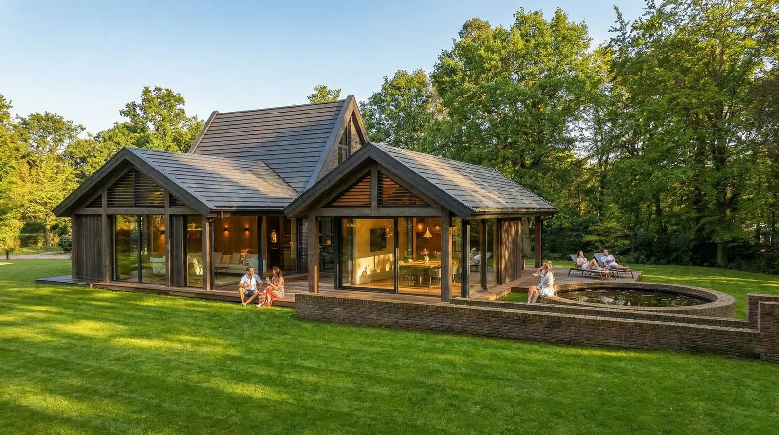 Nieuwbouwwoning in beschermd dorpsgezicht Nieuwersluis met terughoudende straatzijde